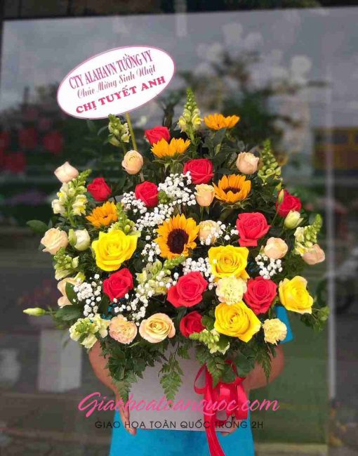 Giỏ hoa tươi giao hoa toàn quốc D26